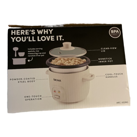 Effortlessly Cook Perfect Rice and Grains with our 4 Cup Rice & Grain Cooker - Picture 3 of 6